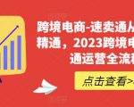 跨境电商-速卖通从基础到精通，2023跨境电商速卖通运营全流程