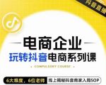 玺承·电商企业玩转抖音电商系列课，6大维度，6位老师，线上揭秘抖音商家入局SOP