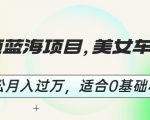 短视频蓝海项目，美女车载U盘，轻松月入过万，适合0基础小白【揭秘】