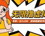 靠电商平台无限撸虚拟资源赚钱，实现日入200+小白也能轻松掌控【仅揭秘】